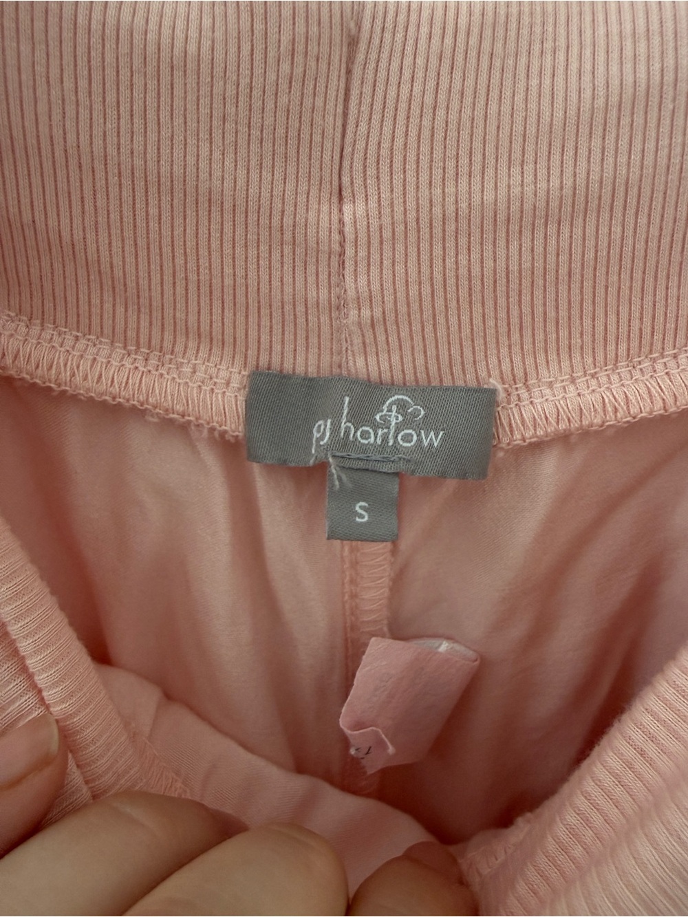 PJ Harlow Jolie Pants Laura Top Pale Pink Satin Pajama Set Tank Top - Picture 4 of 6